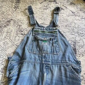 Liberty Mens Denim Overalls Medium Wash Blue Bib Workwear Dungarees 40x28